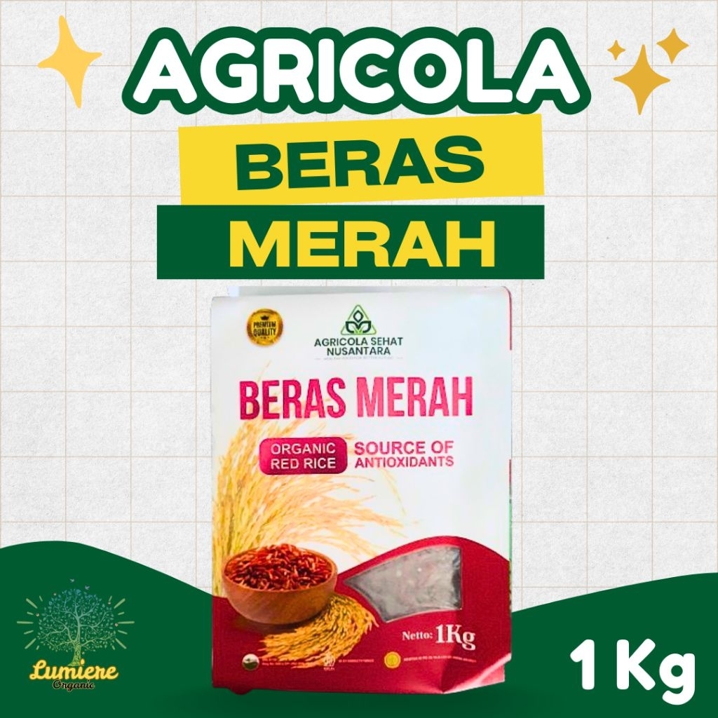 

Beras Merah pulen untuk diet, Organik, Halal, Kemasan Vakum 1kg