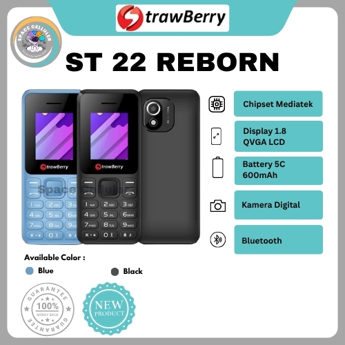 HP STRAWBERRY ST22 REBORN CANDYBAR (GARANSI RESMI STRAWBERRY)