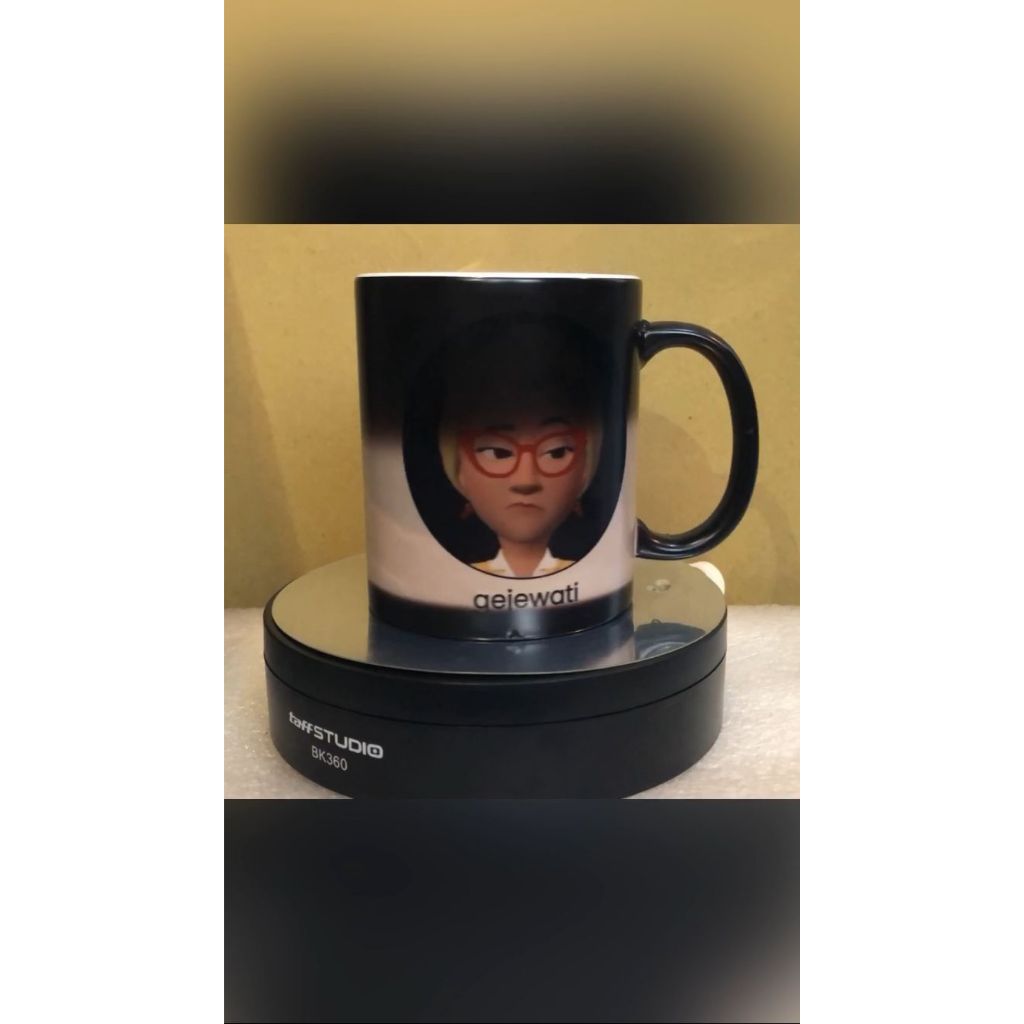 Mug Bunglon Custom/Mug Ajaib/Mug Dua Warna, Mug Magic
