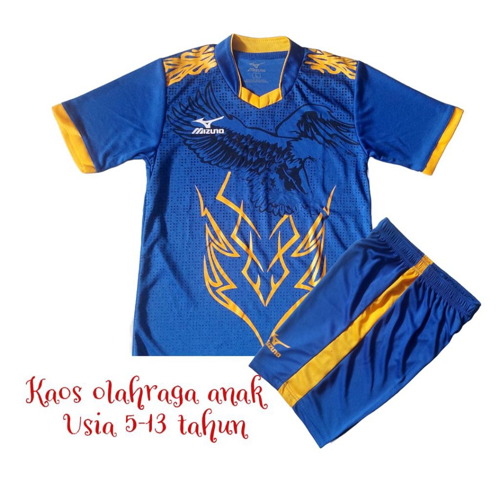 Kaos Bola Futsal Anak Laki Laki dan Perempuan usia 5-13 tahun