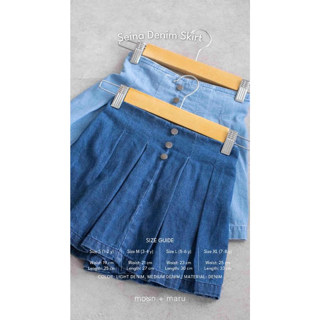 Giggles - Siena Denim Skirt | Moon Maru | celana rok anak bahan jeans