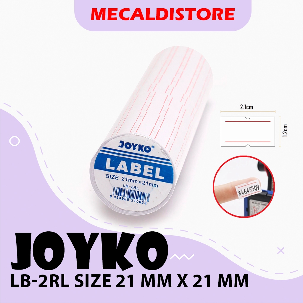 

Label Harga Joyko LB-2RL Size 21mmx21mm /PRICE TAG LABEL (1 BARIS) TERLARIS