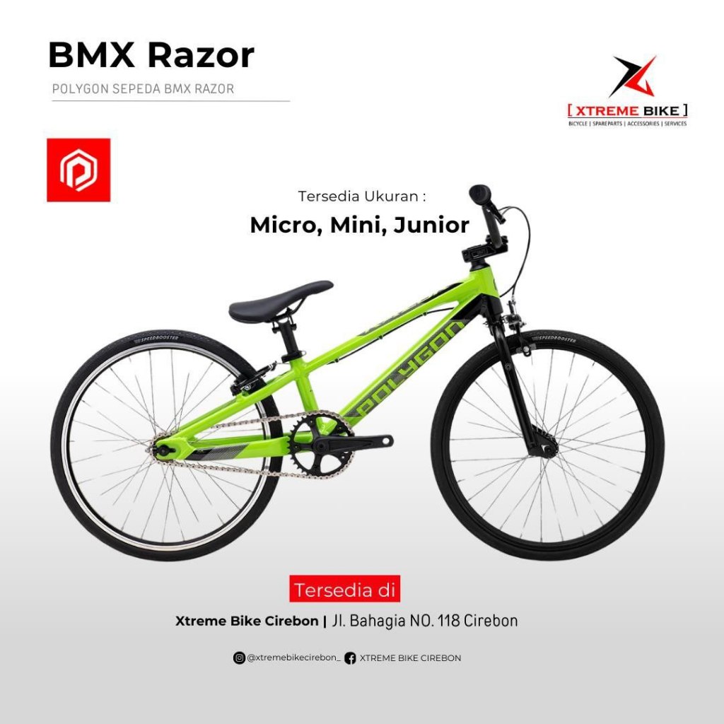 Sepeda BMX 20" Polygon Razor (Micro, Mini, Junior) - Sepeda Anak - BMX Race