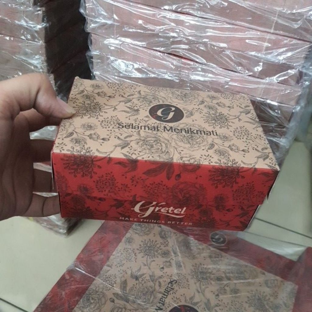 

(isi 100pcs) Dus 12x16 Snack Batik Gretel Brown R5 ukuran 12cmx16cm / Dus 12×16 dus kue terlaris berkualitas dan elegant