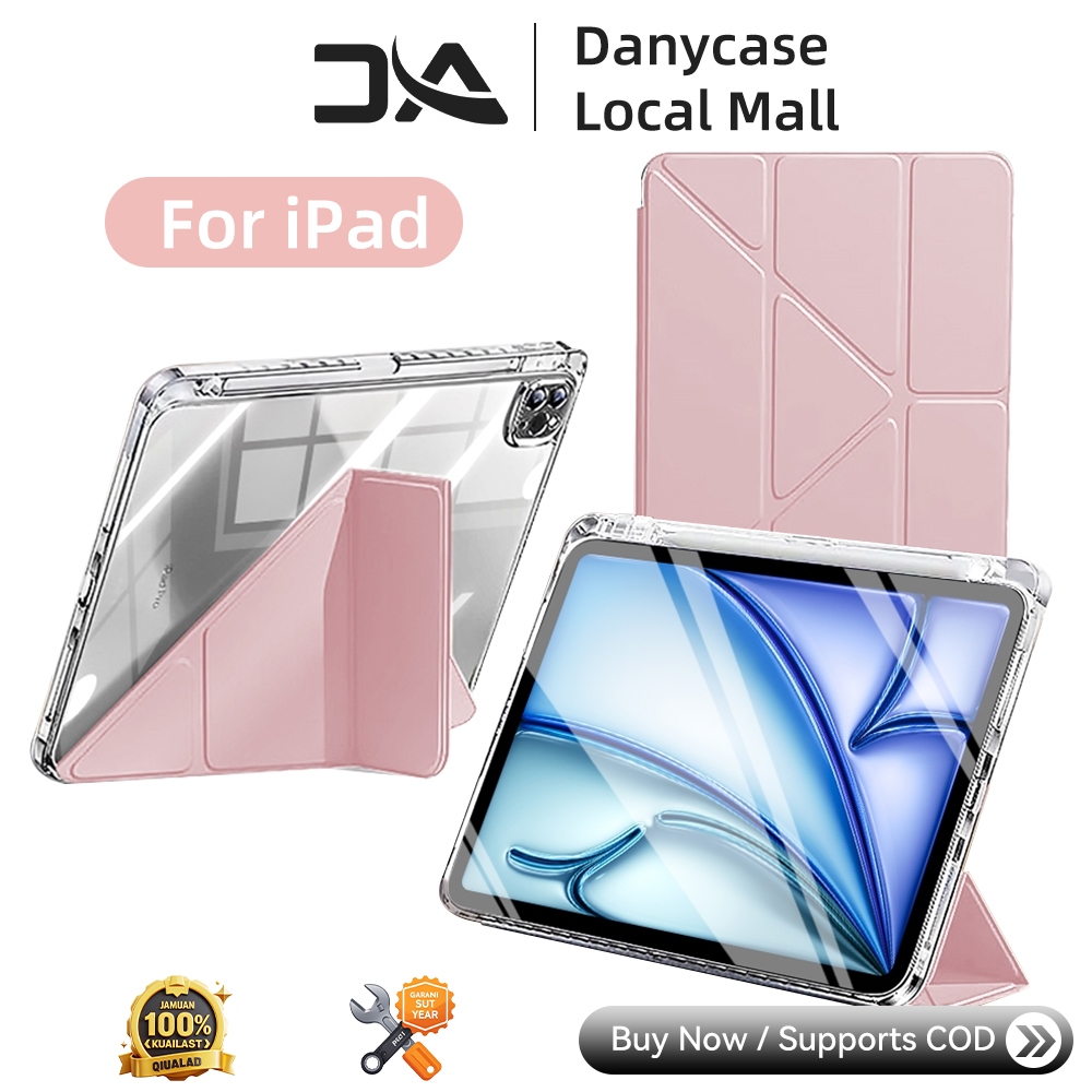 DANYCASE Y-shaped Clear Case for iPad 11th A16 10th gen Air11-M4 7th 8th 9th 10.2" air 4/5 10.9 air 