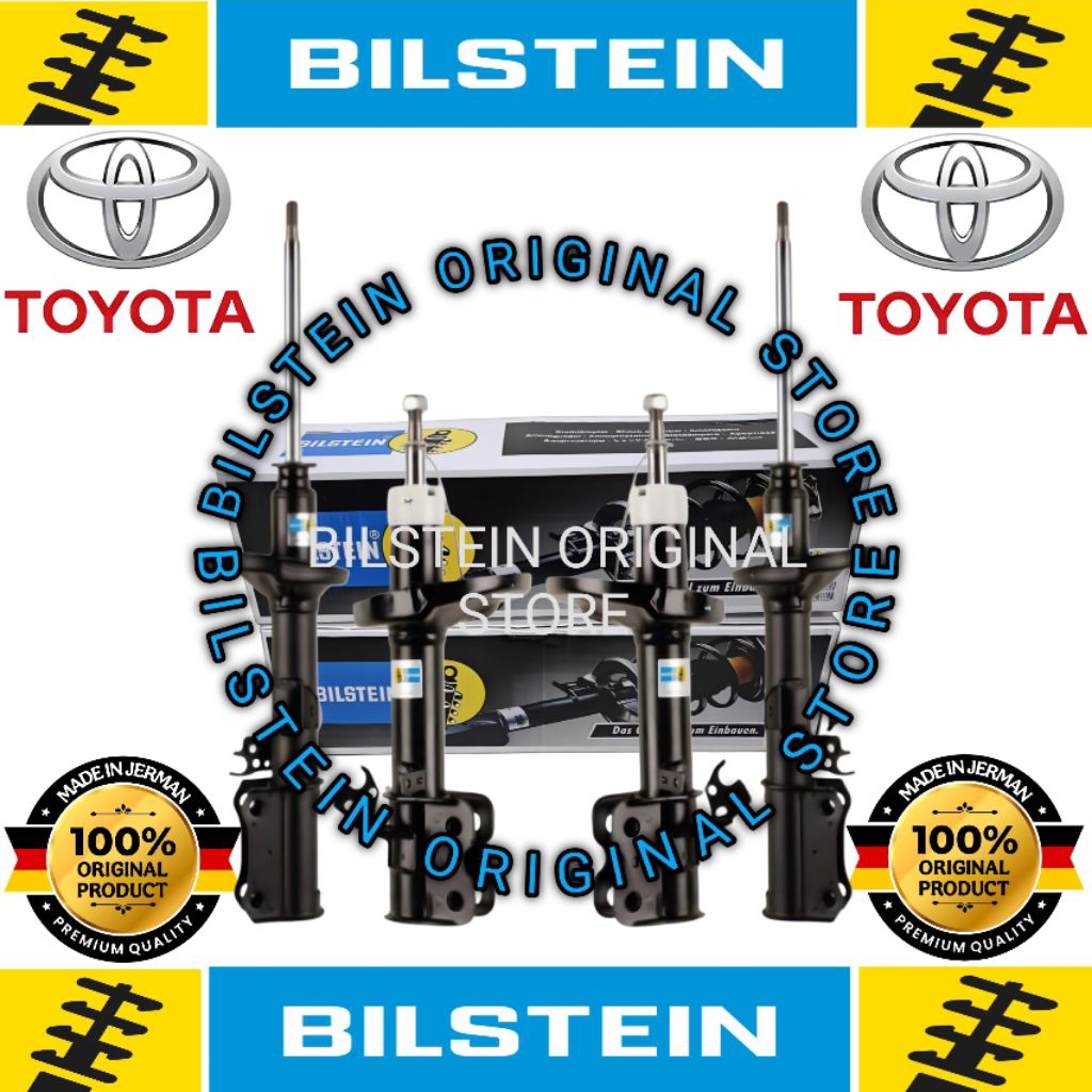 SHOCKBREAKER DEPAN BELAKANG TOYOTA COROLLA GL SE SALOON MEREK BILSTEIN B4 ORIGINAL GERMANY