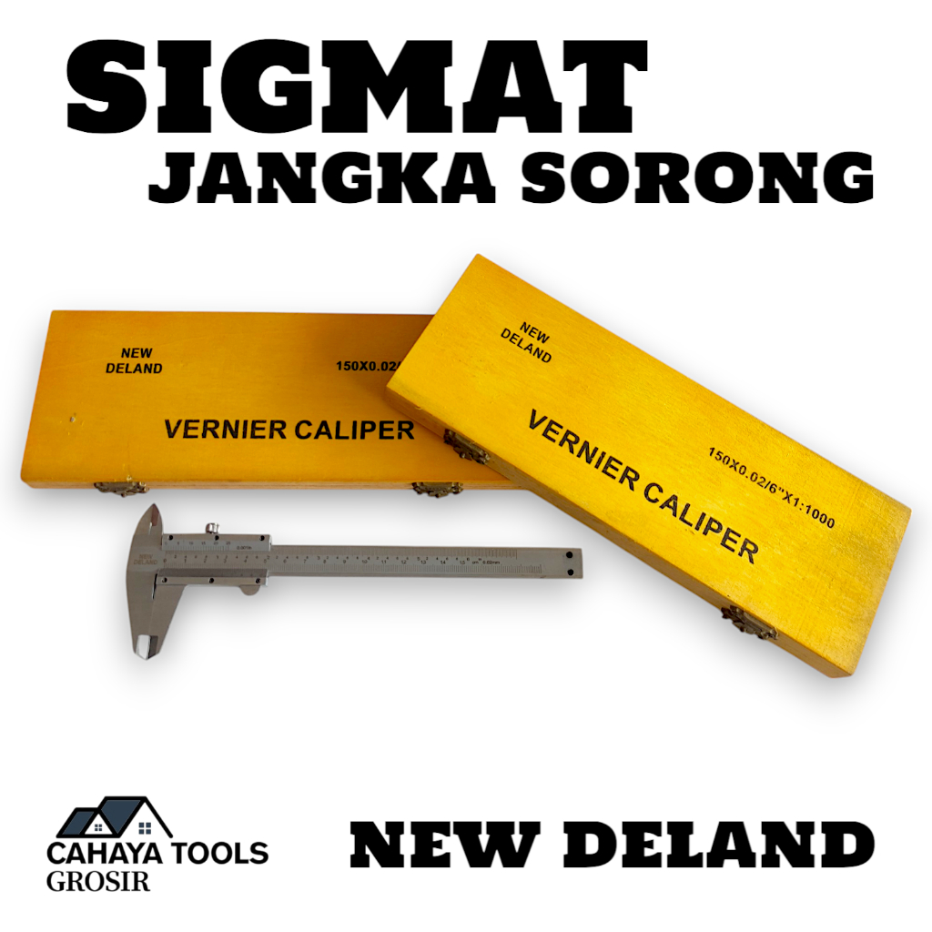 

Sigmat 6 Inch / Jangka Sorong Manual 6 Inch Besi Aluminium 0.02mm NEW DELAND