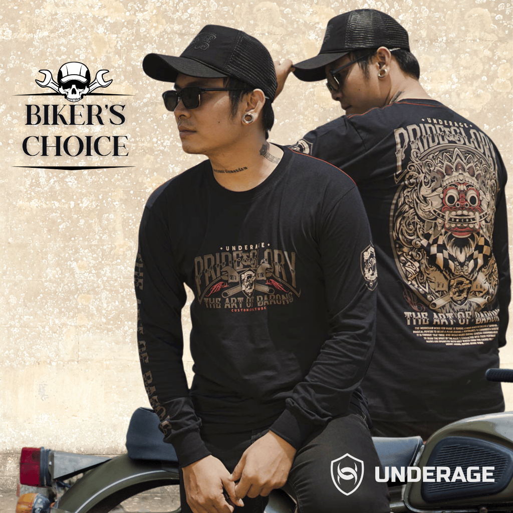 Underage black Long Sleeve Pride and Glory The Art of Barong | Bikers Apparel