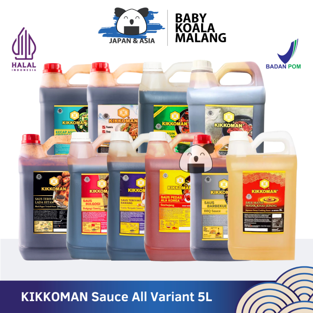 

KIKKOMAN 5,7 Kg Halal | Gochujang Garlic Blackpepper | All Variant -MLG