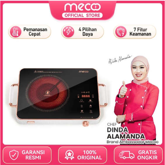 Mecoo Most Aesthetic Smart Electric Stove Kompor Listrik Digital Low Watt Hemat Listrik Extra Silent