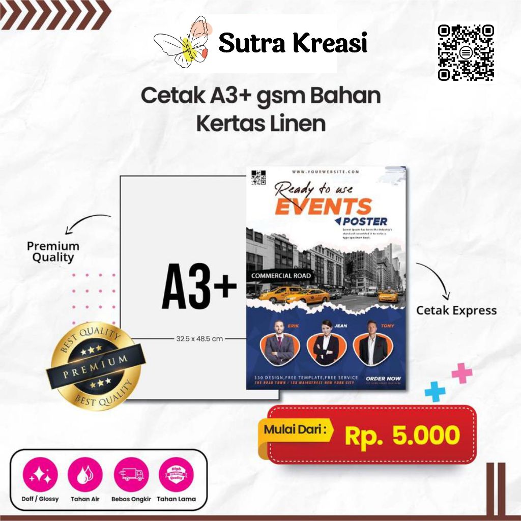 

Cetak Kertas tekstur Linen A3+