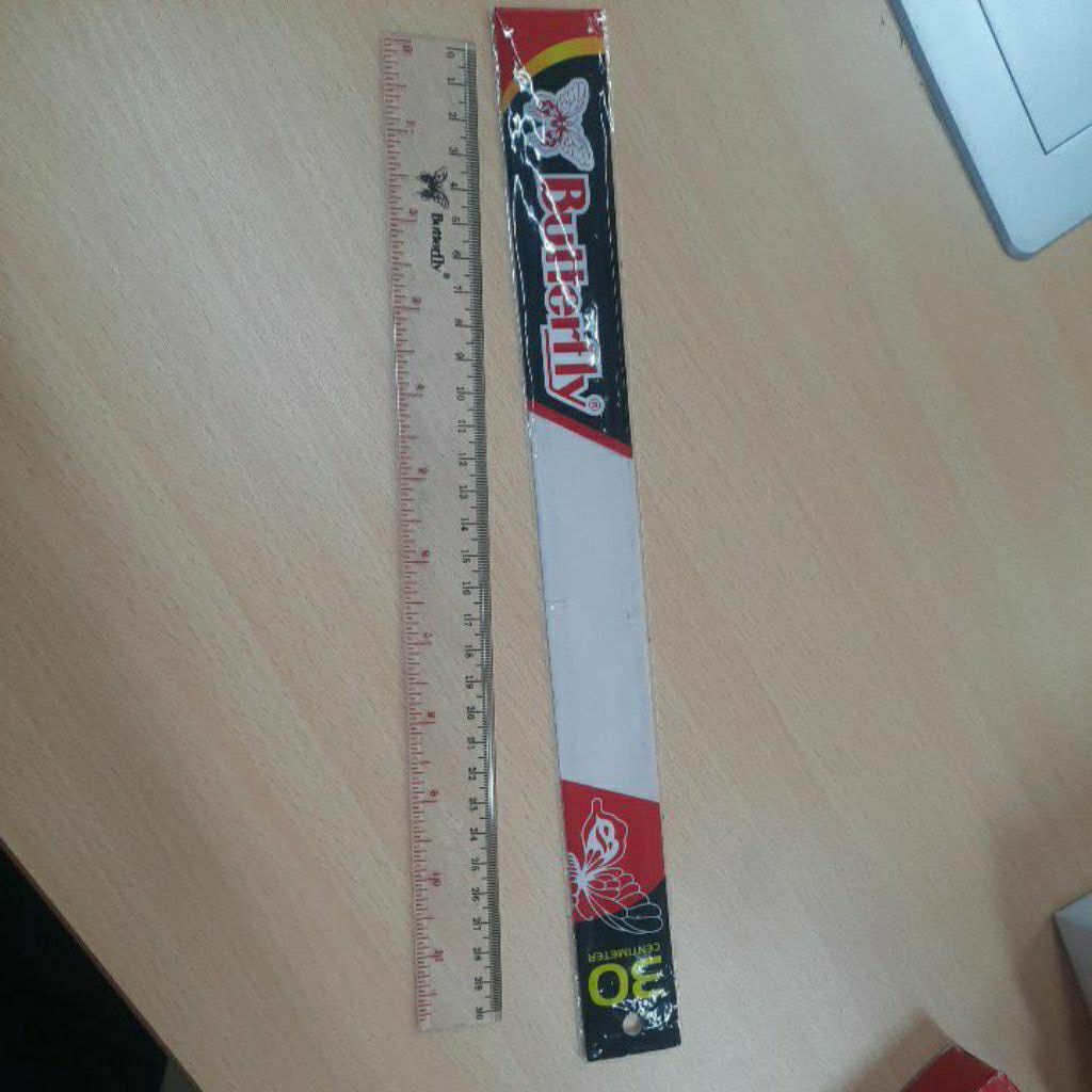 

penggaris butterfely panjang 30 cm