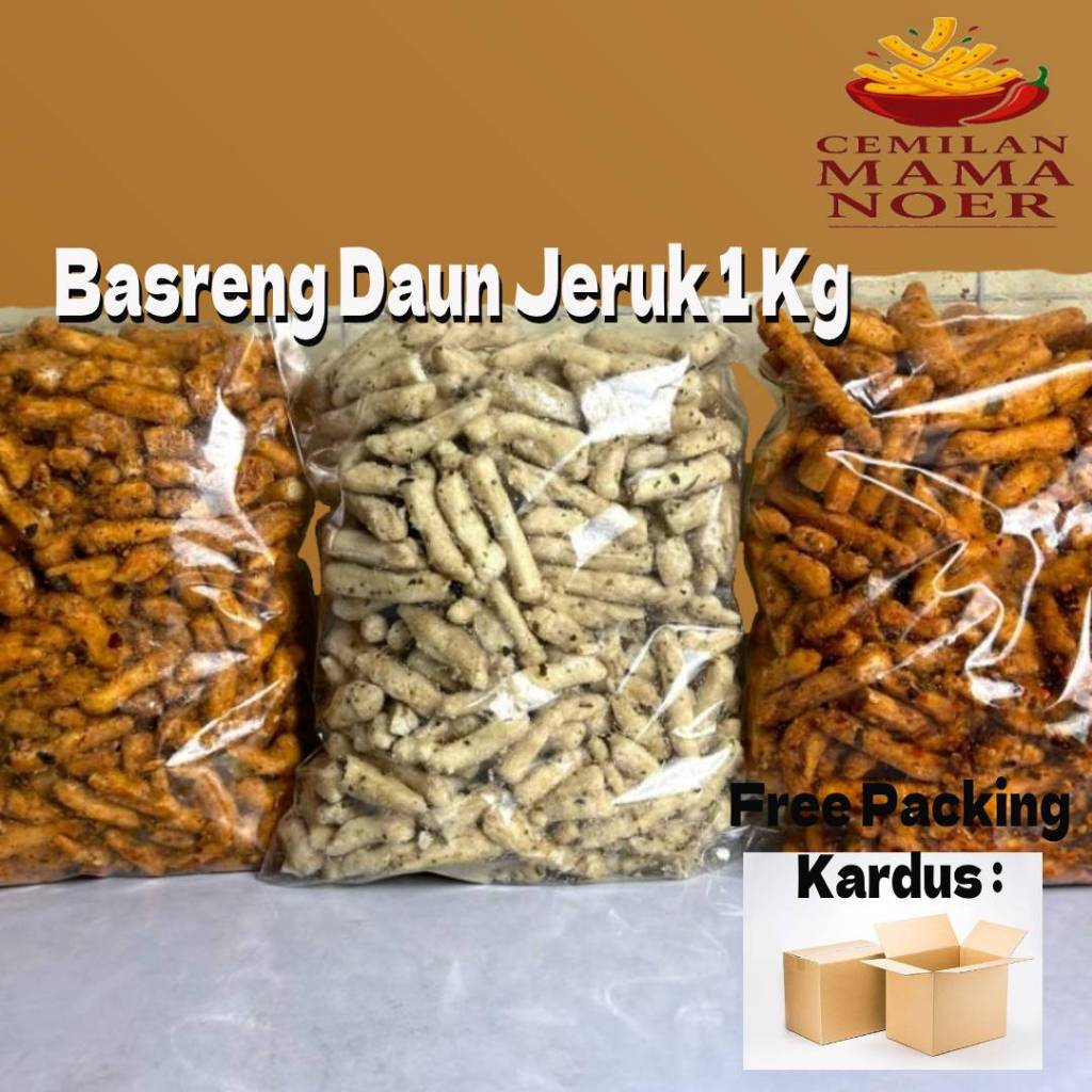 

Basreng Stik Daun Jeruk Rasa Original Pedas Extra Pedas 1kg