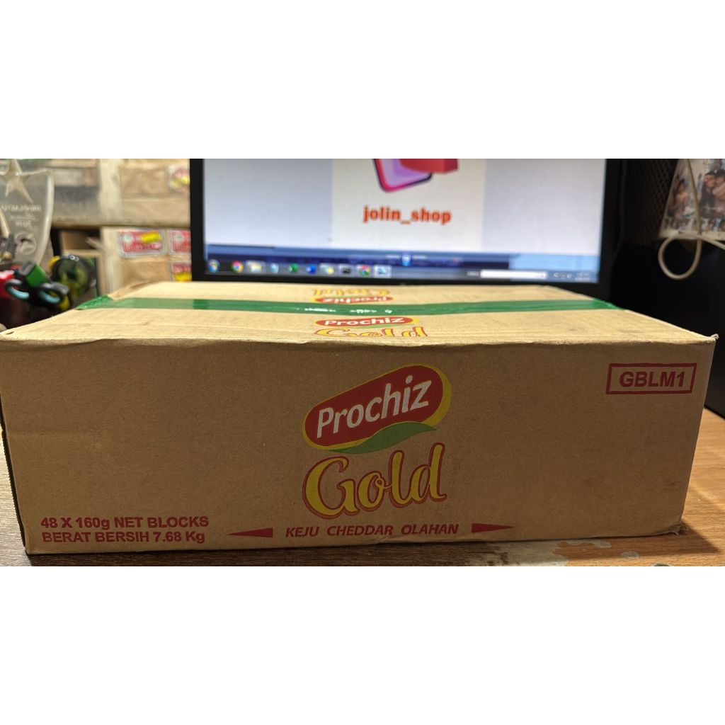 

Prochiz Gold Keju Cheddar Olahkan 7.68 Kg @48 x 160 gram