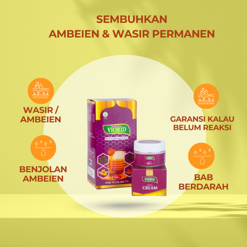 Tanpa Operasi Viorid Obat Ambeien Wasir Paling Ampuh Herbal Ambeyen Luar Dalam Stadium 1 2 3 4 Cepat