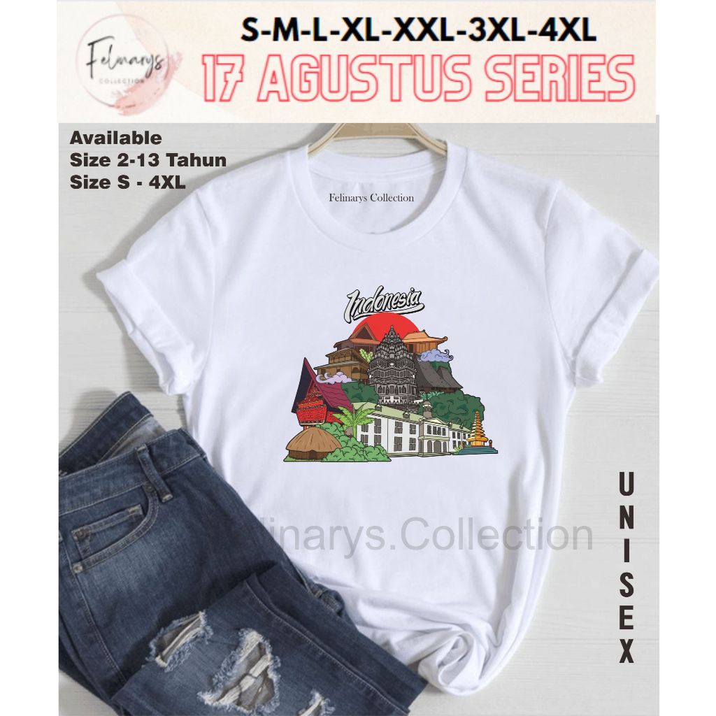 KAOS INDONESIA RUMAH ADAT 1715