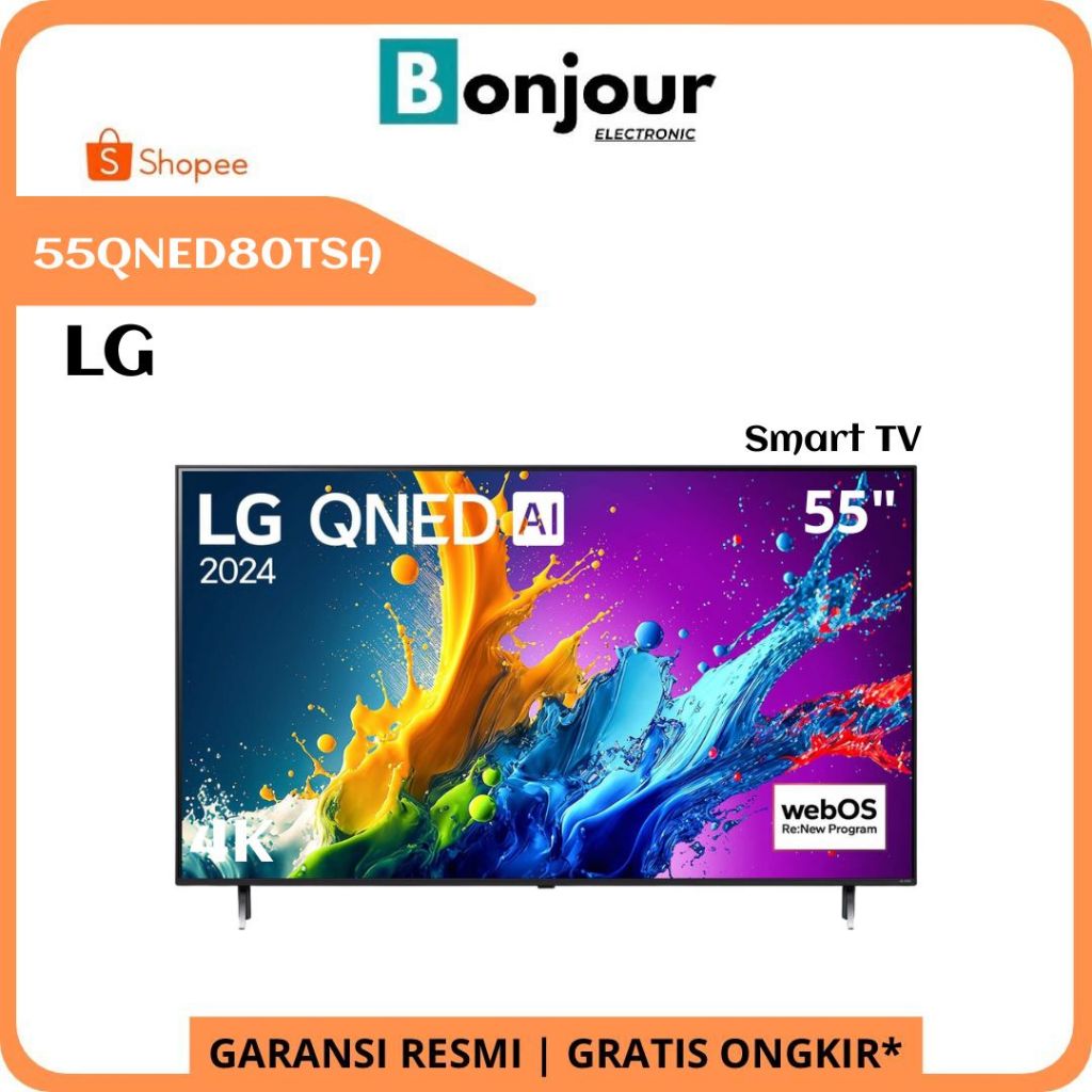 TV QNED 55 UHD 4K Smart TV LG 55QNED80TSA  Mini LED LG 55QNED