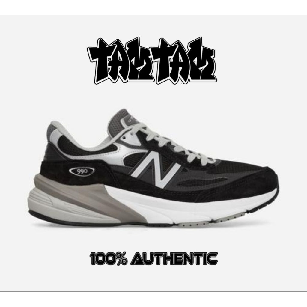New Balance 990 V6 Made in USA  Black White (M990BK9) 100% Original