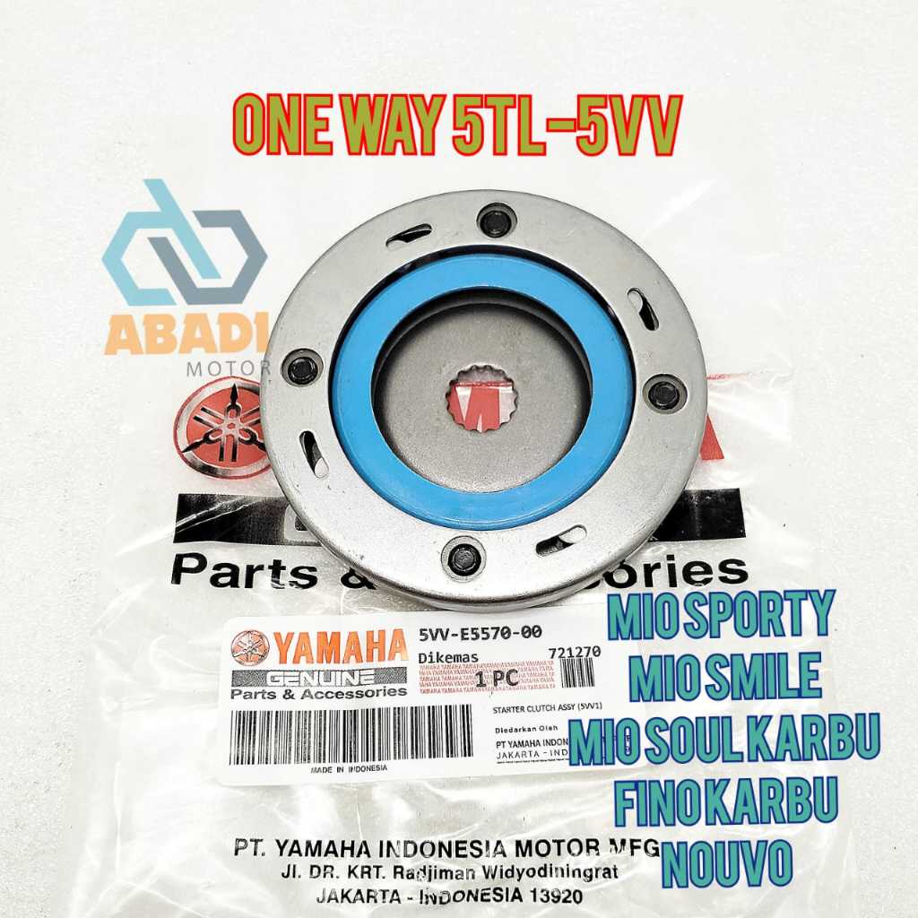 OneWay One Way Stater Ori Yamaha 5TL-5VV Mio Sporty Mio Smile Soul Karbu Nouvo Fino Karbu Rumah Pelo