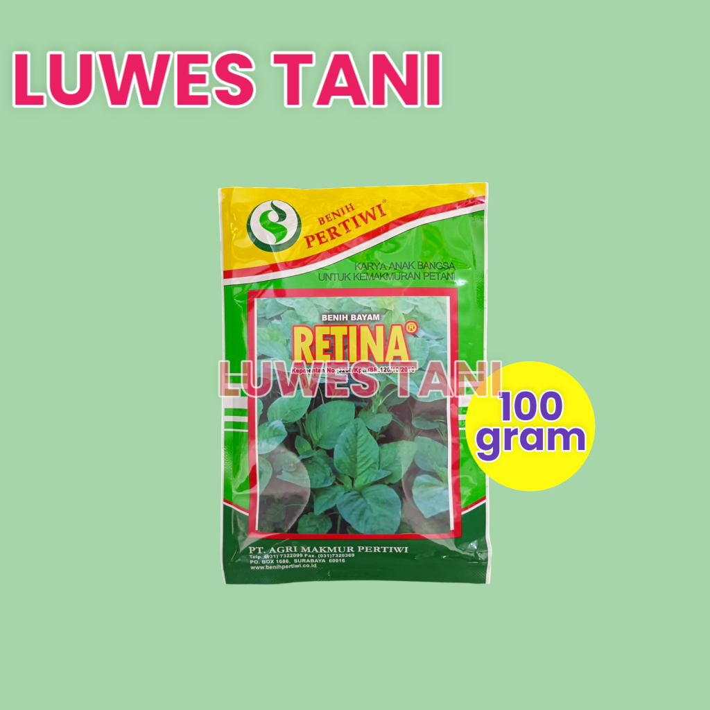 Benih Bayam Retina Pertiwi (100 gram) bayam cabut dan bayam potong