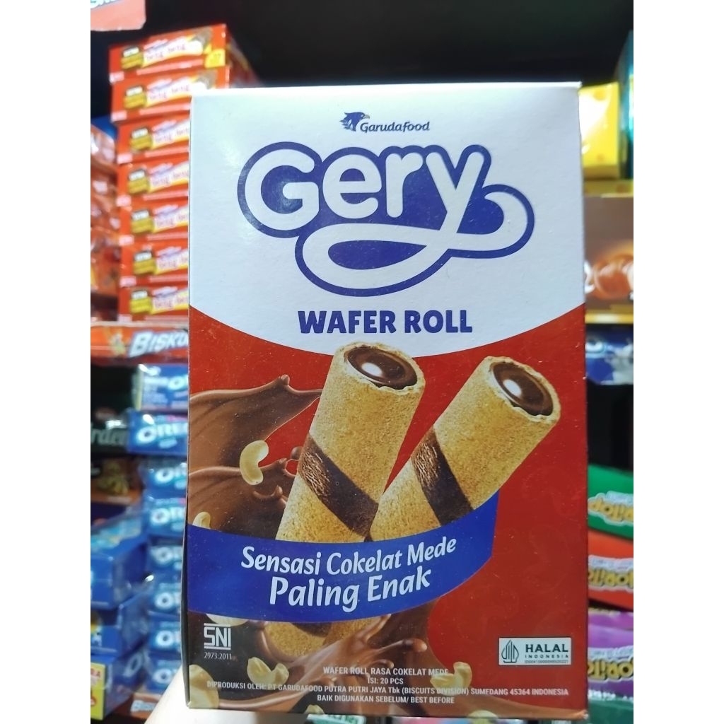 

Gery Wafer Roll Chocolate (isi 20)