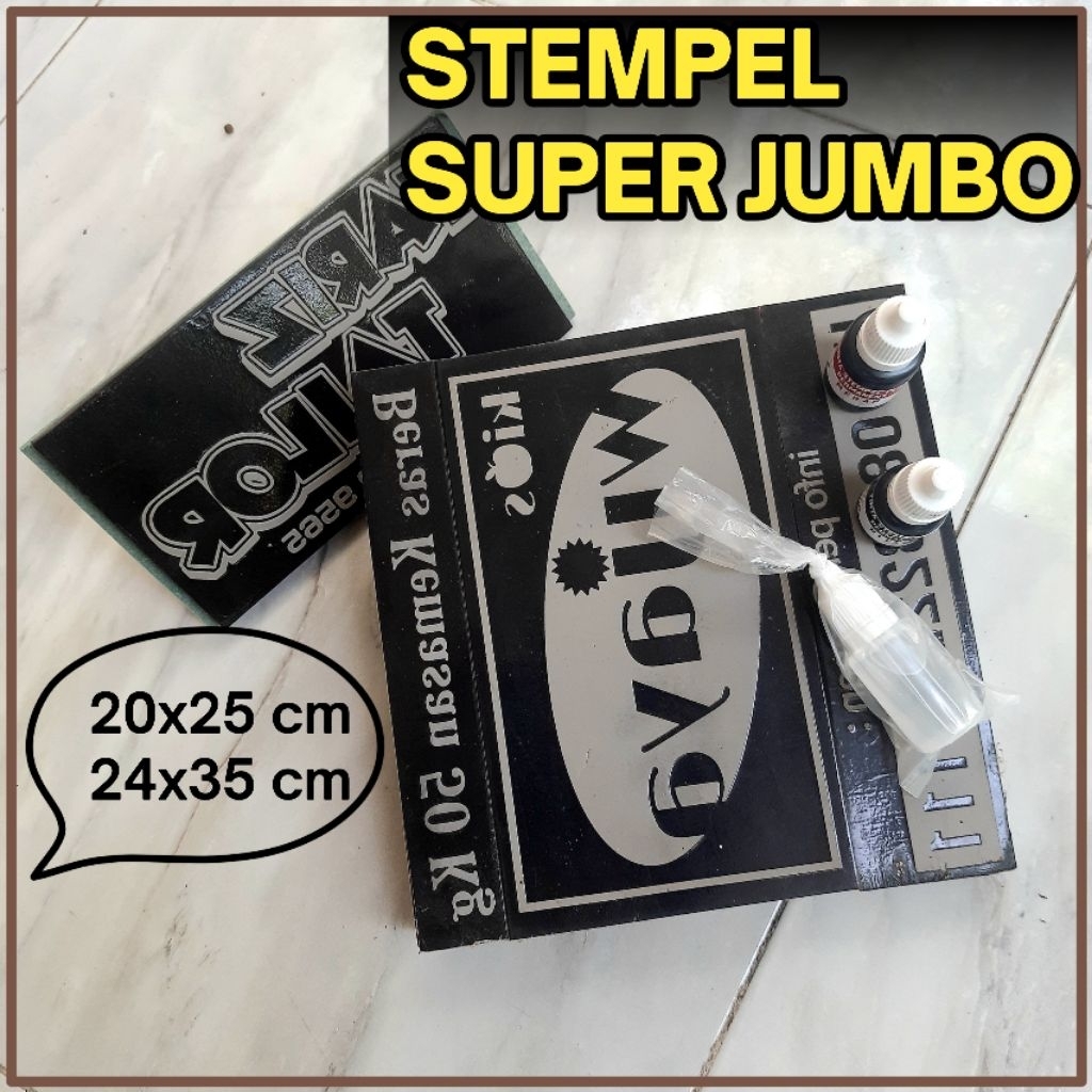 

STEMPEL SUPER JUMBO UNTUK PLASTIK 20X25, 24X35