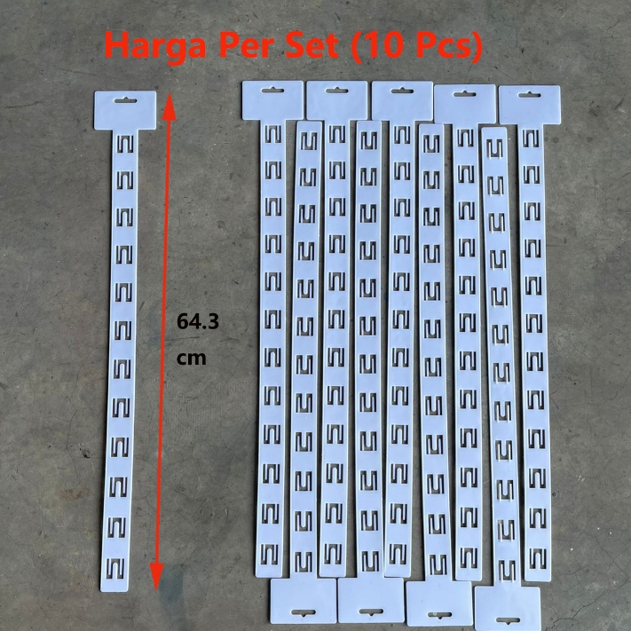 

10pcs Clip Strip Display Makanan 64.3cm - Strip Klip 12Clip Produk Supermarket Snack Hanging Strip Supermarket Display Hanging Strip 10pcs/Clip Strip Display Makanan/Strip Gantung Plastik Display Snack Clip Strip Display Makanan Ringan Snack