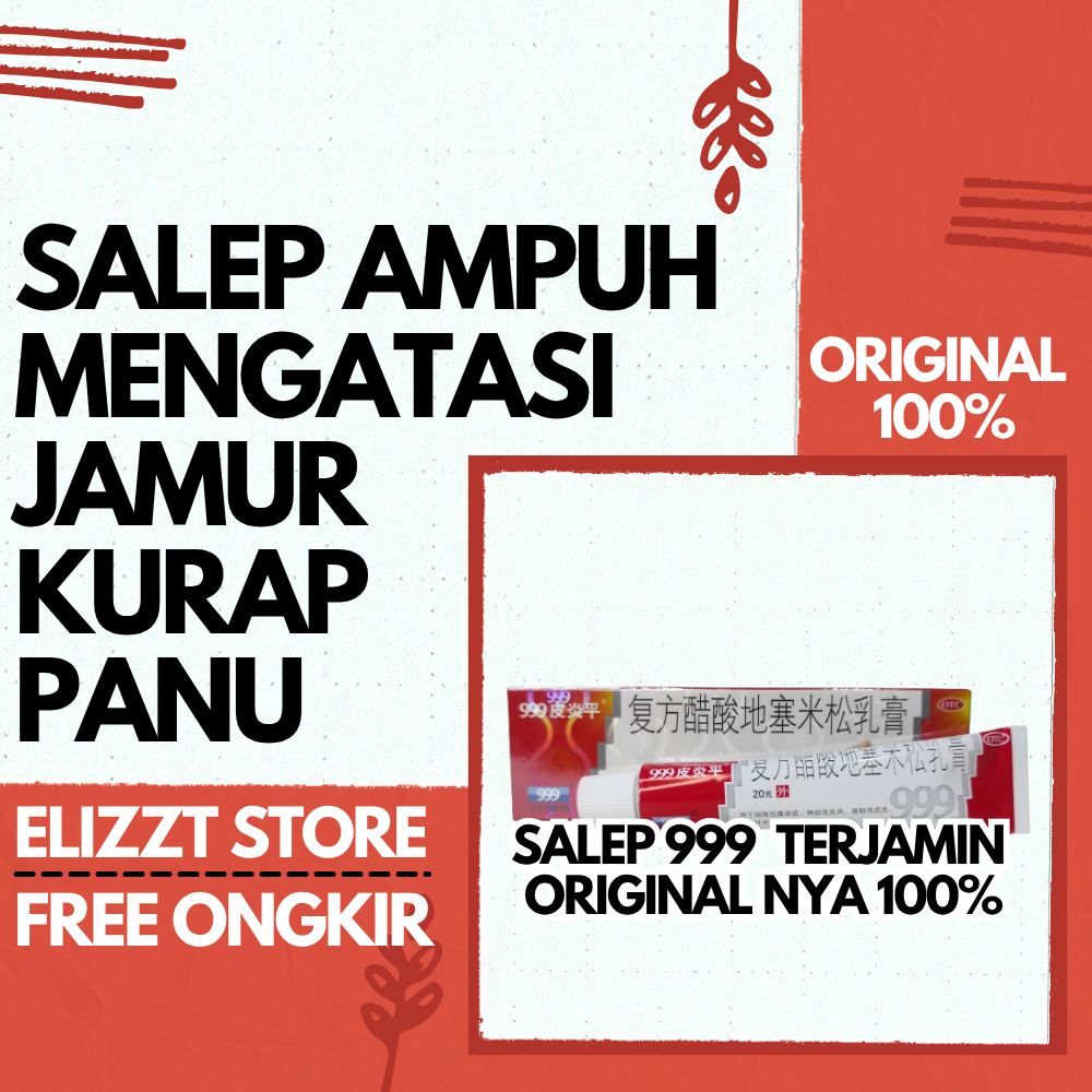 ORI SALEP 999 BERHOLOGRAM Obat Gatal Alergi Panu Kurap Jamur Kulit Gatal Selangkangan Eksim Dan Jamu