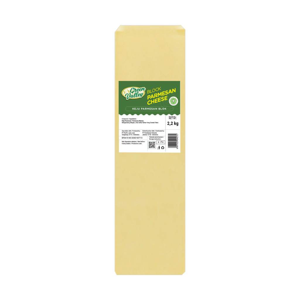 

Parmesan Block Green Valley / Keju Parmesan REPACK / Parmesan Cheese