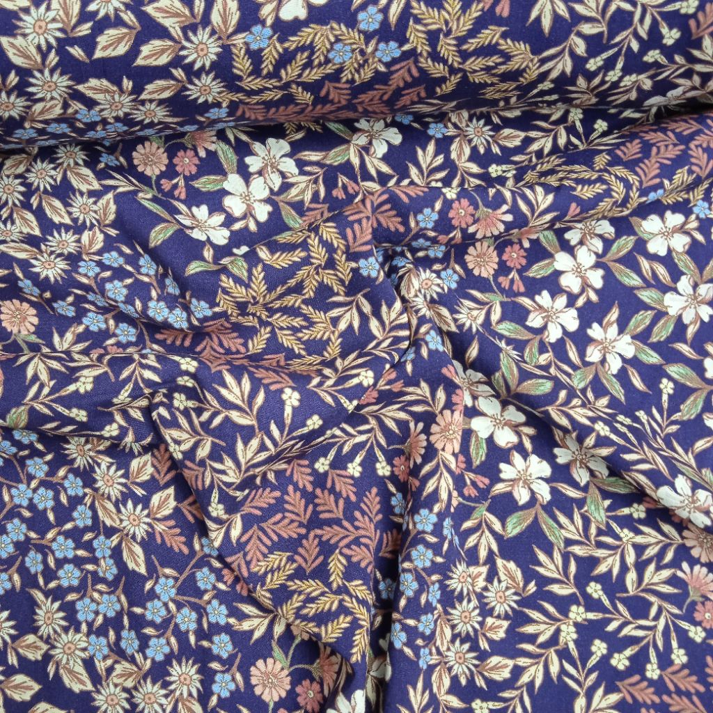 KAIN KATUN RAYON PREMIUM IMPORT MOTIF BUNGA