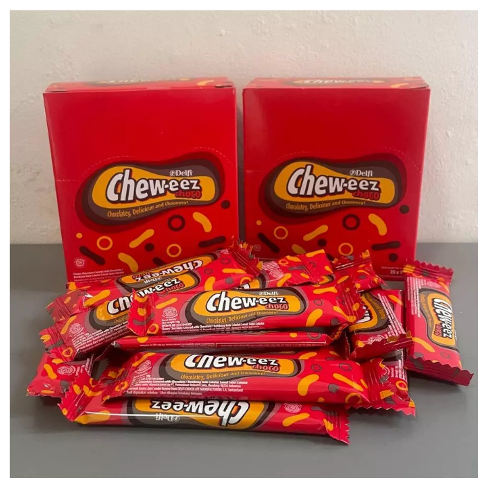 

DELFI COKLAT CHEWEEZ 10 GR ( BOX / 20 PC ) - CHEW-EEZ CHOCO COKELAT COKLAT DELFI 240GR