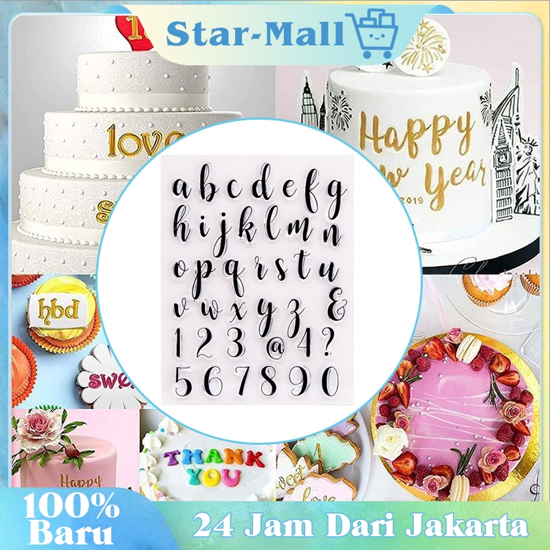 

Silicone Stamp Seri 26 Huruf / Stempel Transparan / Untuk Journal, Cards, Art Craft