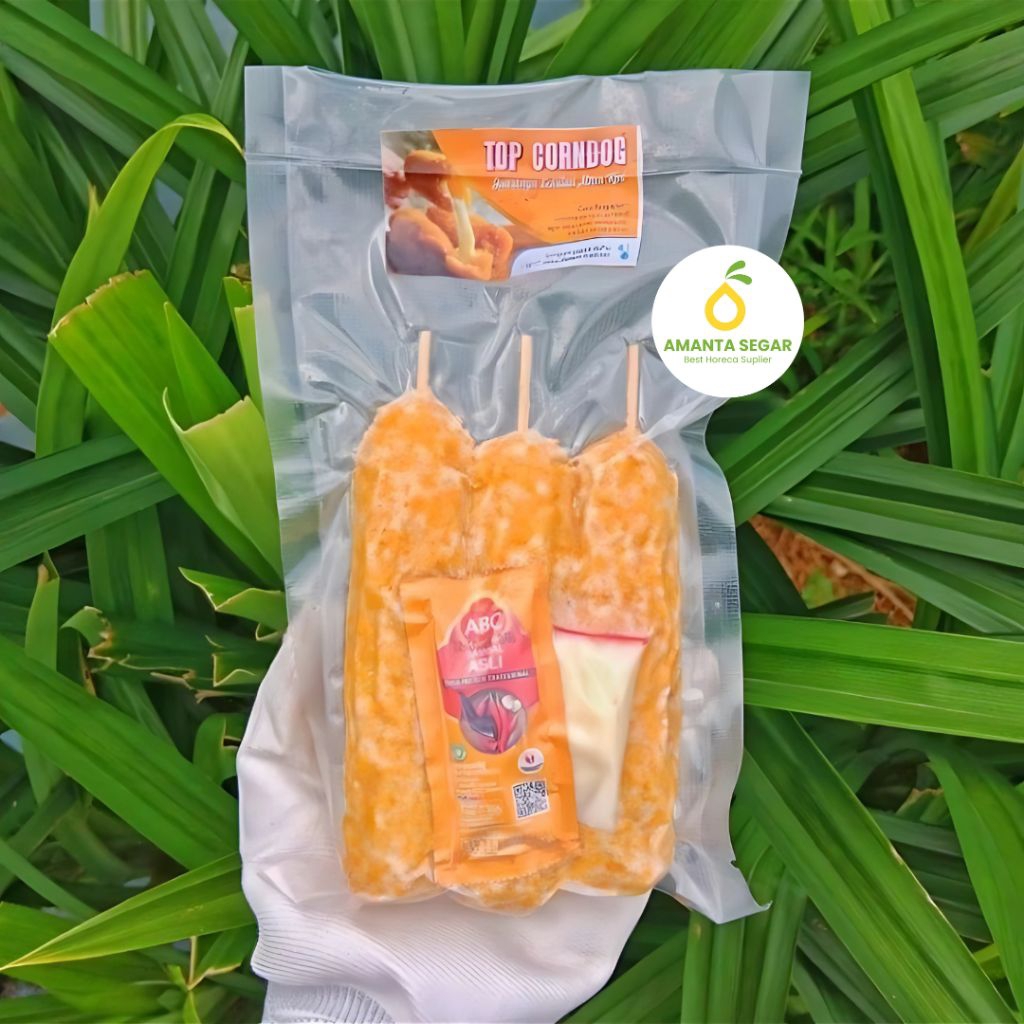 

Corndog Mozarella Korean Frozen Original Tepung Roti Kemasan isi 6pcs isi 3pcs Frozen