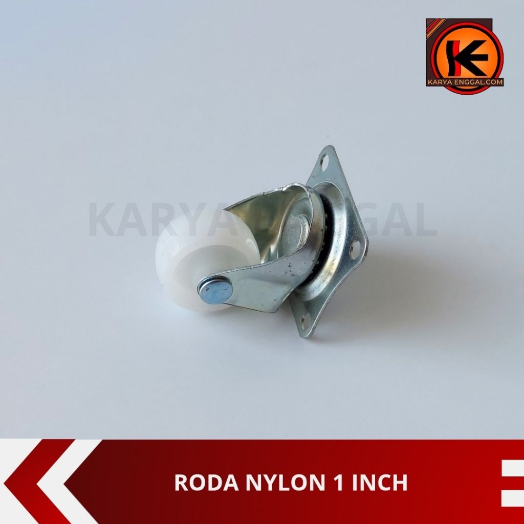 Roda Bawah Etalase Nylon 1 inch  / Roda Etalase / Roda Lemari