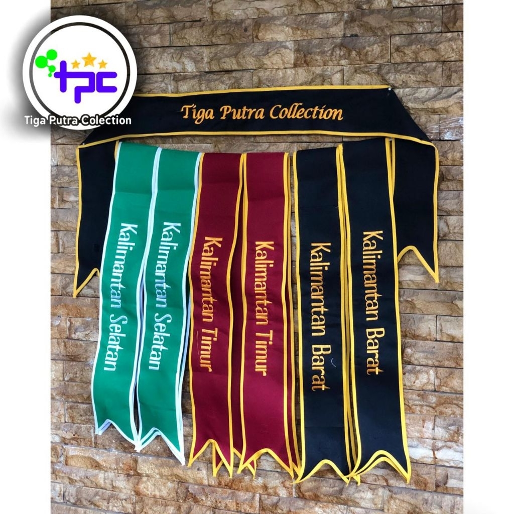 Selempang Wisuda Anak TK PAUD SD Selempang BORDIR Sash Wisuda Anak Request Nama