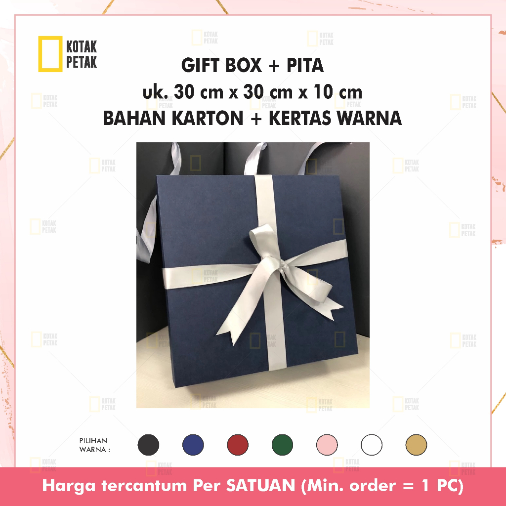 

Giftbox 30 x 30 x 10 / hampers box / hardbox souvenir / KOTAK BAGUS / hard box kado / kotak hampers