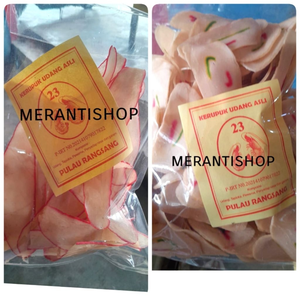 

Kerupuk Udang Asli 23 Asli Pulau Rangsang 500 gram / Hepia / He pia