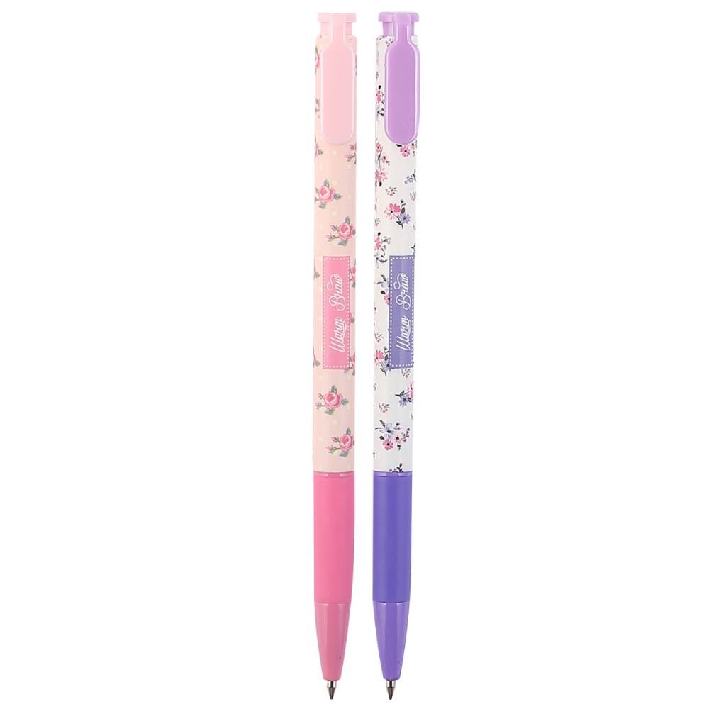 

M&G Retractable Ball Pen 2 Warna 0.5 mm Tinta Biru/PCS - Flower #ABP82774