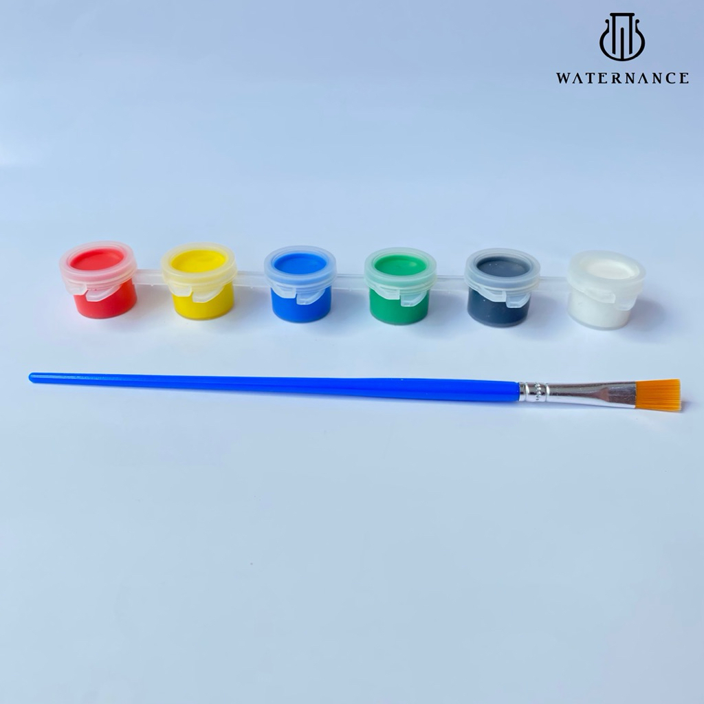 

Cat Akrilik Set 6 Warna 3 ml Free Kuas