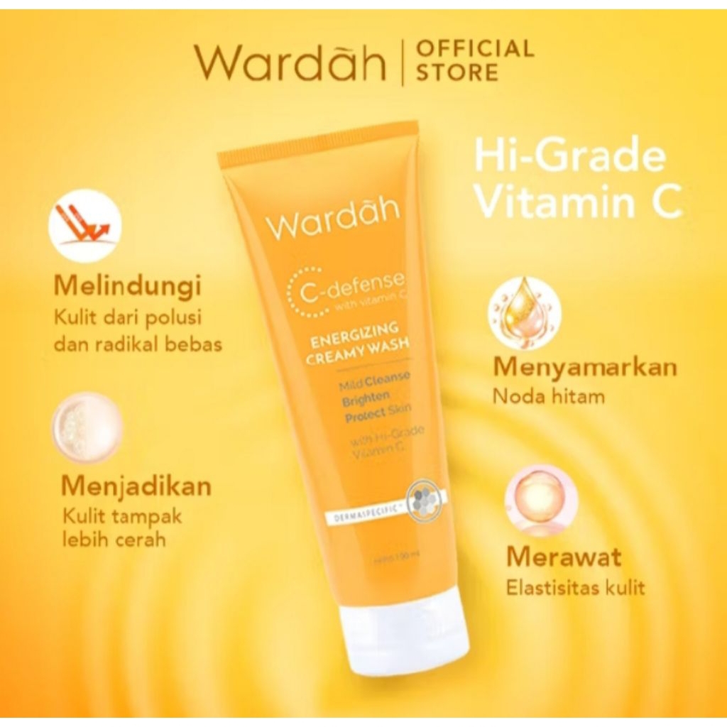 Wardah C Defense Energizing Creamy Wash