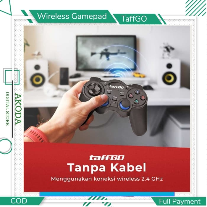 TaffGO Wireless Gamepad 2.4 GHz untuk Smart TV Box