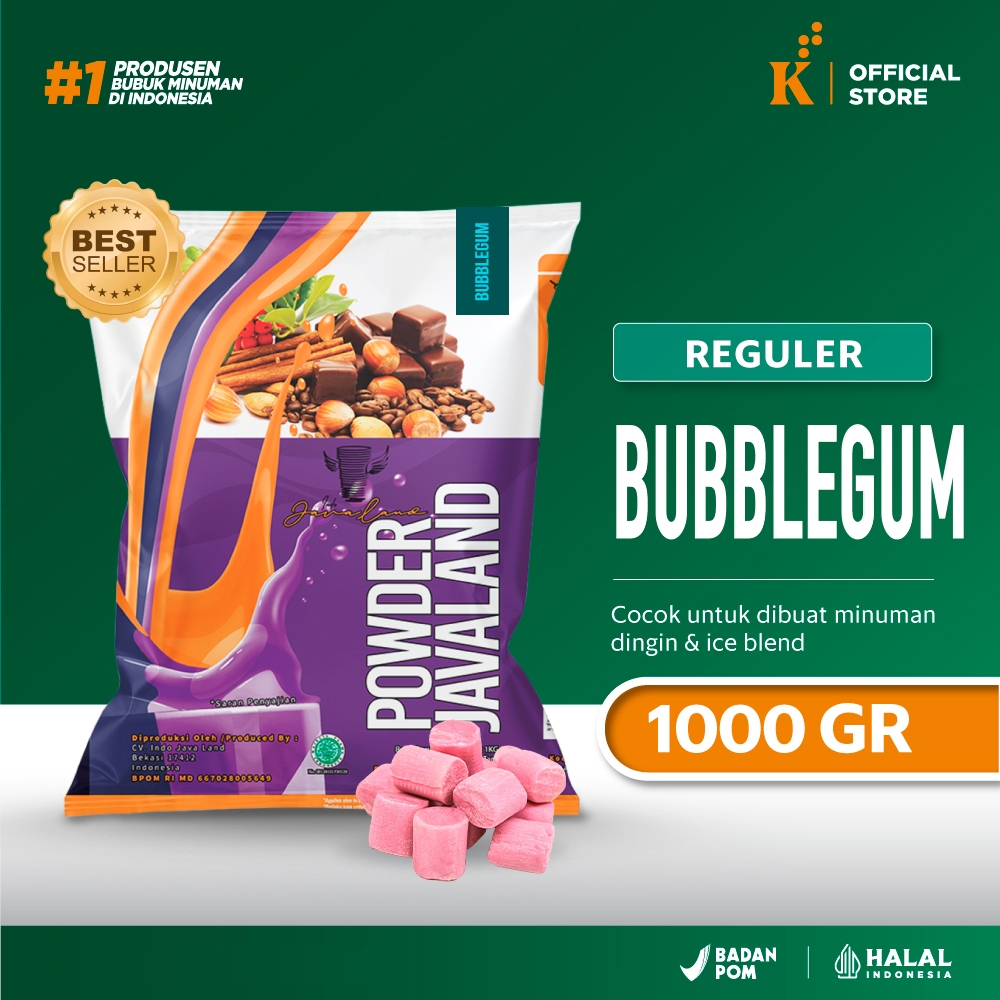 

Bubuk Minuman Powder Bubble Gum Javaland 1 kg