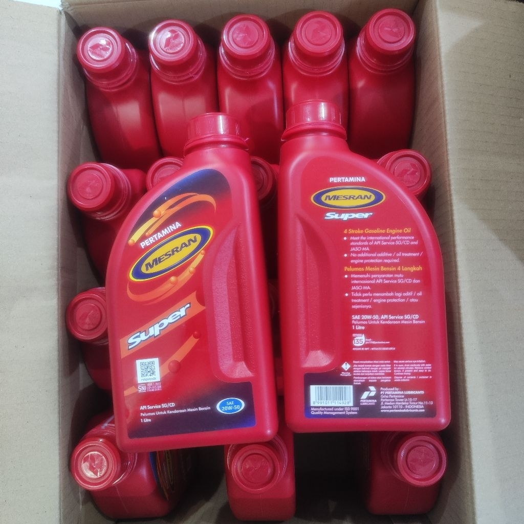 OLI Mesran SUPER....1 LITER 20W - 50 SAE...1 DUS = 20 BTL