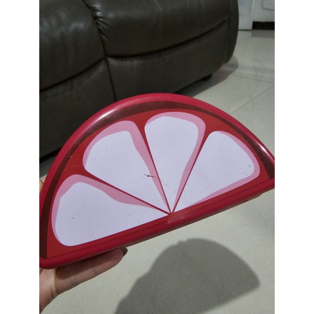 REJECT CACAT LECET BARET Tupperware Tutti Fruity Keeper Crystal Canister 1.8L high ECER SATUAN Pitch