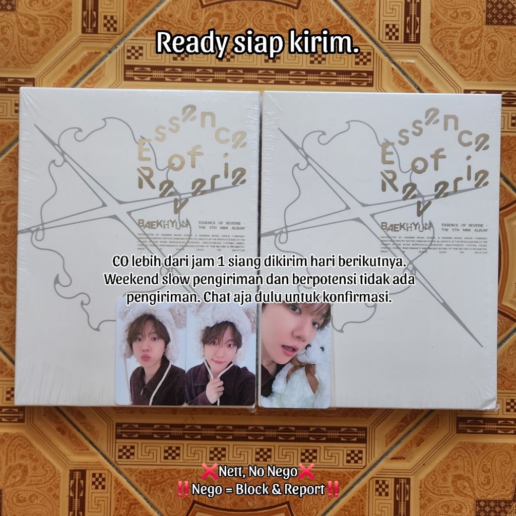 [READY STOCK] ALBUM BAEKHYUN ESSENCE OF REVERIE EOR PHOTOBOOK POB EVERLINE BUNNY TEDDY BEAR