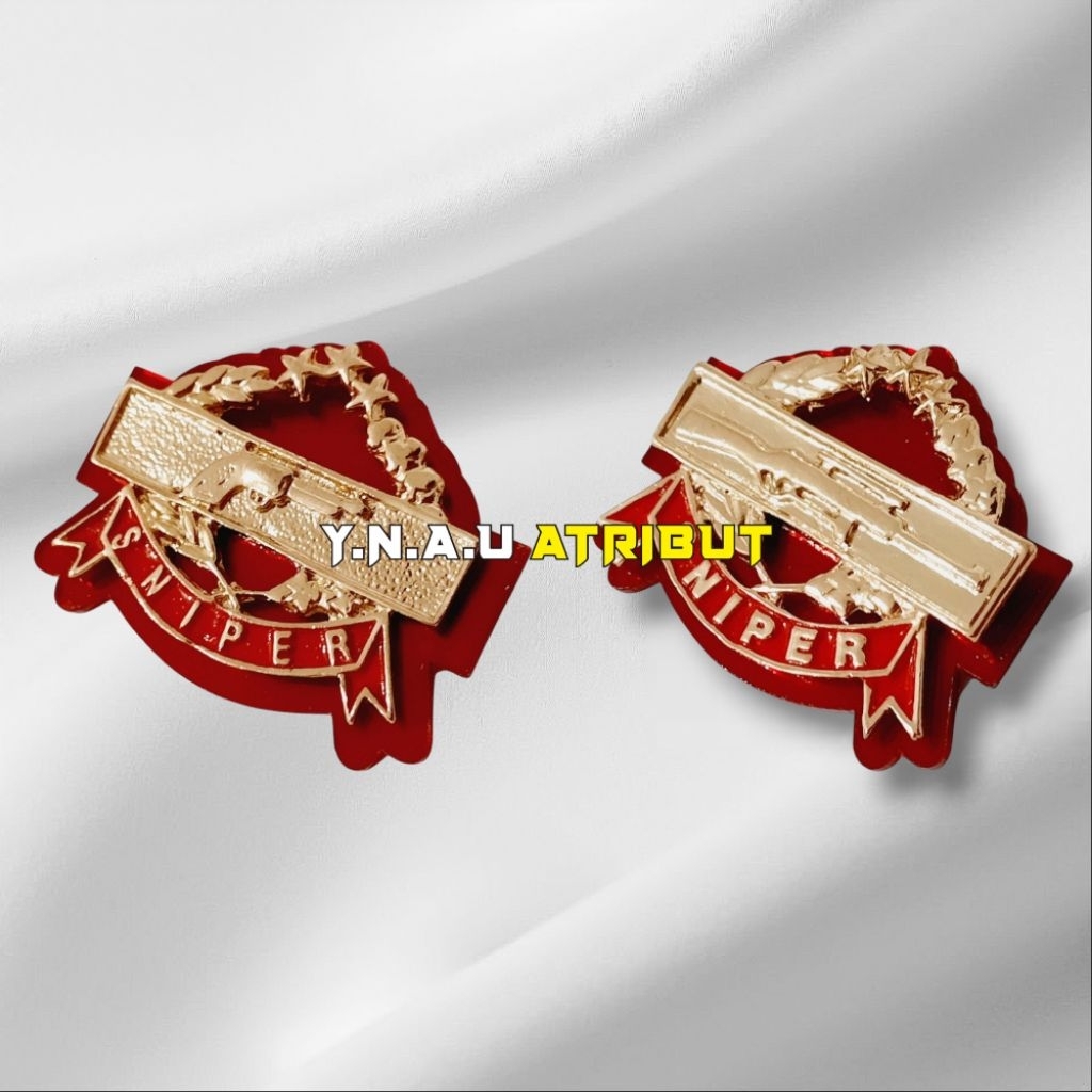 ATRIBUT POLRI / PIN SNIPER POLRI