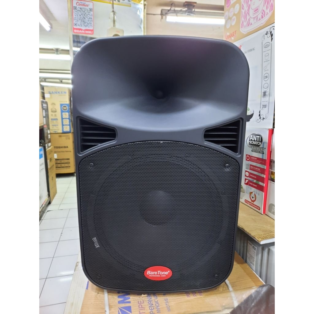 BARETONE MAX 15HB 600 WATT ORIGINAL SPEKER MEETING PORTABLE 15 "