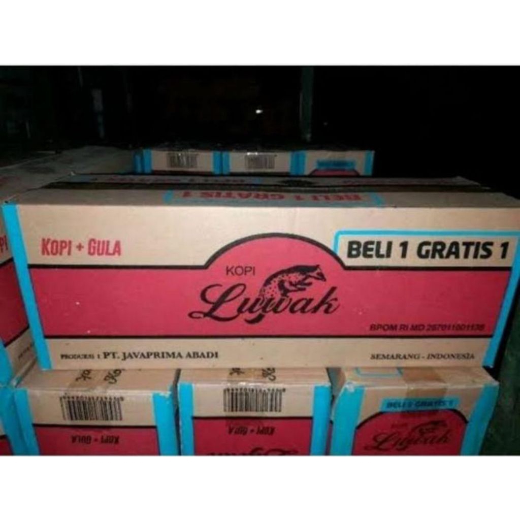 

Luwak hitam Sachet Kopi+Gula (25gr/100sachet/1karton)