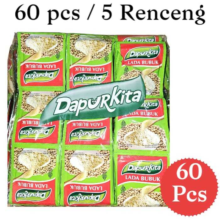 

Paket Hemat Lada Bubuk 5 renceng Isi 60 Sachet Merica Bubuk Bumbu Dapur