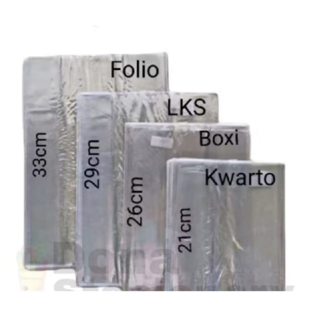 

sampul buku mika bening boxy/sampul buku plastik/sampul buku Quarto/sampul buku lks/sampul buku folio isi 10 lembar